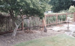 residential fence before